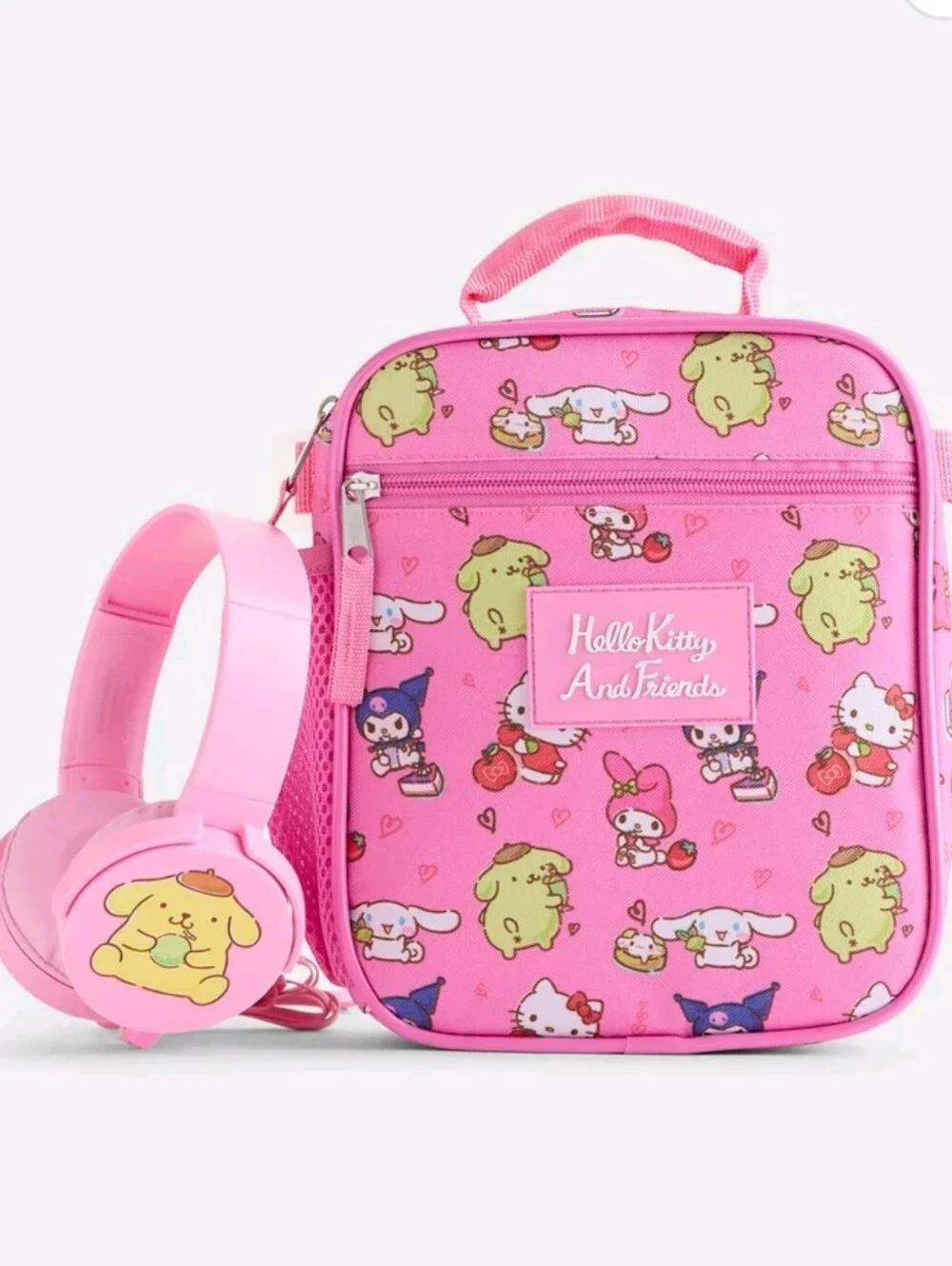 Sanrio Hello Kitty and Friends Girls Backpack Set with Lunch Bag and Headphones